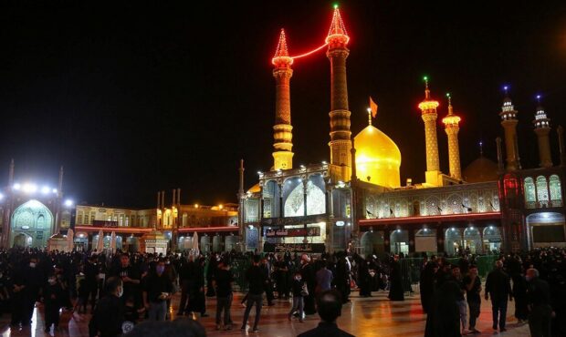 محافل عزاداری شهادت امام باقر(ع) در حرم بانوی کرامت