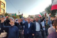 مراسم وداع و تشییع شهدای حمله تروریستی رژیم صهیونیستی در قم