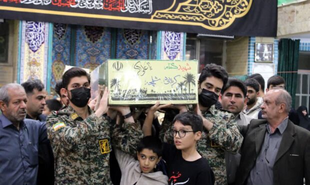 پیکر شهید گمنام میهمان هیئت شیفتگان حضرت علی‌اکبر(ع) قم